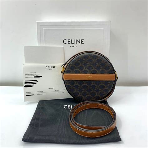 celine 包裝|Celine round bag.